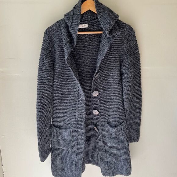Vitrin Wool Blend Cardigan Jacket Button Front - Picture 6 of 8